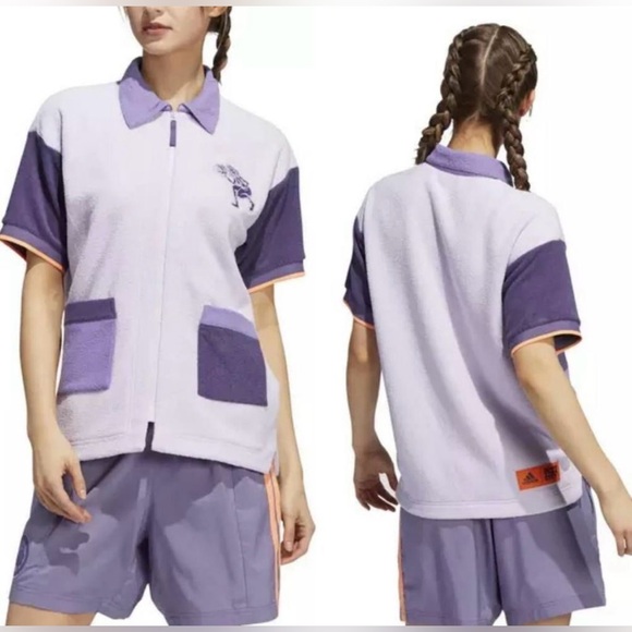 adidas Tops - NWT Adidas Women’s Size XL Hoop York City F22 HYC Shooter Full Zip Shirt